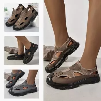Сандалии мужские летние новые туфли пляжная обувь мужская походная обувь для активного отдыха по ручью повседневная обувь 39