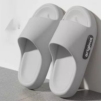 Сандалии мужские платформы ванная EvA Home с нескользящими не вонючими ногами домашняя летняя уличная одежда женская 44-45 чёрный