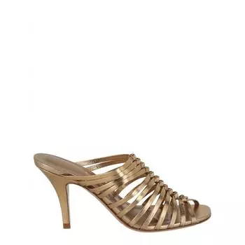 Сандалии на каблуке Salvatore Ferragamo Jessa желтый