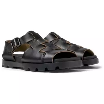 Сандалии на плоской подошве BRUTUS SANDAL K201397 см [Camper] женские черные_T98 22,5