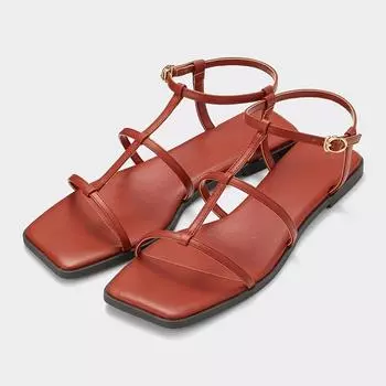 Сандалии на плоской подошве GU by Uniqlo с узкими ремешками