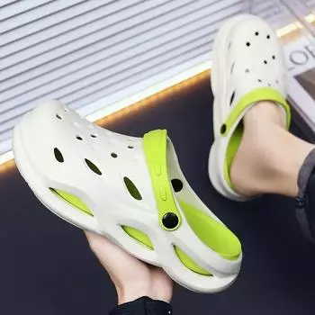 Сандалии на плоской подошве Мужские сандалии Натуральная кожа Мужская обувь Мужские тапочки Сандалии на платформе. Тапочки удобные мужские сандалии летние 36-37