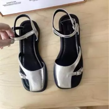 Сандалии на плоской подошве Римская обувь 35 белый