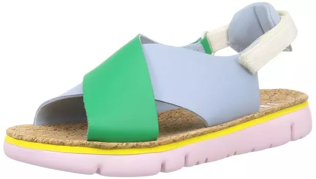 Сандалии на плоской подошве TWINS K200157 Саксофон см [Camper] женские Blue_T94 23.5