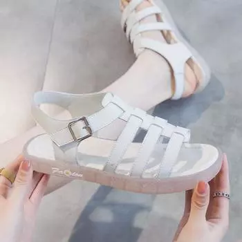 Сандалии на плоской подошве Женская обувь 35 розовый