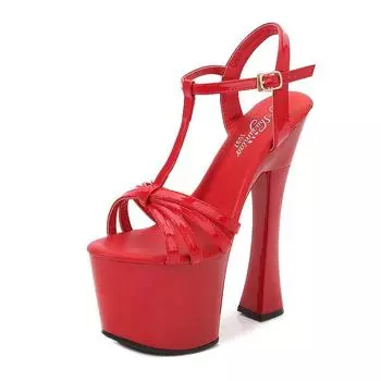 Сандалии на высоком каблуке Сандалии на платформе 10 см Сандалии-гладиаторы Женские сандалии Летние женские сандалии 34 белый