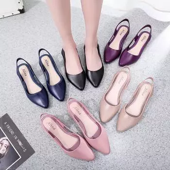 Сандалии, непромокаемые сапоги, женские непромокаемые сапоги с низким носком, резиновая обувь на танкетке, женские одинарные туфли, сандалии, резиновая обувь 40