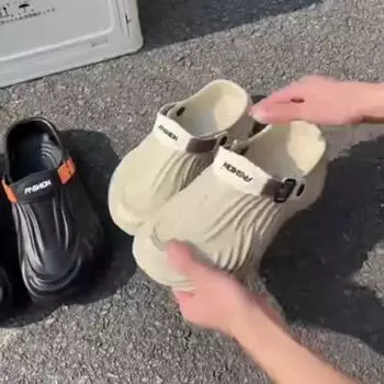 Сандалии Нескользящие Износостойкие Повседневные Сандалии Дышащая Пляжная Обувь 45 белый