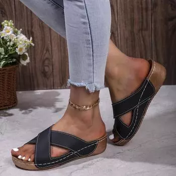 Сандалии Обувь Женские Летние Пляжные Женские Сандалии Открытые Носки Женская Обувь Нескользящая Обувь Для Прогулок Шлепанцы Обувь Женские Тапочки 38