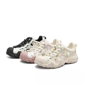 Сандалии римские с полым носком для женщин, дышащая толстая подошва для походов 35 бежевый