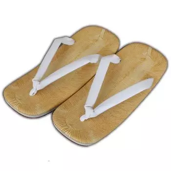 Сандалии Rush style белые, сделаны в Японии [tzt009], сандалии на резиновой подошве, сетта, стринги, мужские, (М/Л/ЛЛ/3Л) [Погода для кимоно] (большой) бежевый