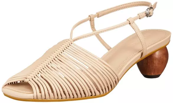 Сандалии с деревянным каблуком и сеткой LWGS222324 BEG small [Lily Brown] Женские