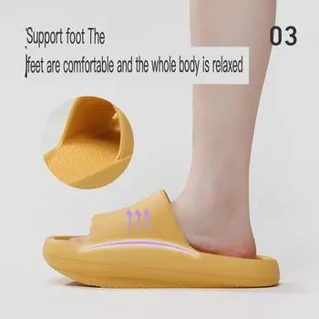 Сандалии с высоким задним каблуком и толстой подошвой спереди, домашние нескользящие тапочки для пар 35-36 розовый