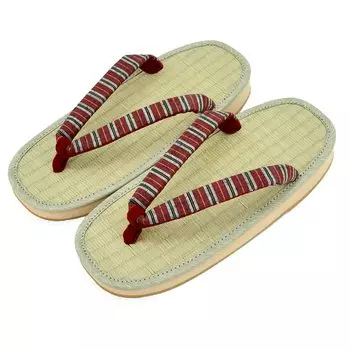 Сандалии Setta для женщин, изготовленные из натуральной резины, татами, овальный узор цумуги [Takeharu], Япония, татами, татами, Rush, подошва, Setta, M, форма,