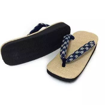 Сандалии Setta Panama из окрашенной губки L [Edo Ten], передняя часть, подкладка, Япония, стринги, Yagasuri, (большой)