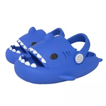 Сандалии Shark Тапочки Шлепанцы Сандалии для дома и улицы Shark Kids Strap [ALVEIN] Детский (Синий, 19,0 см)