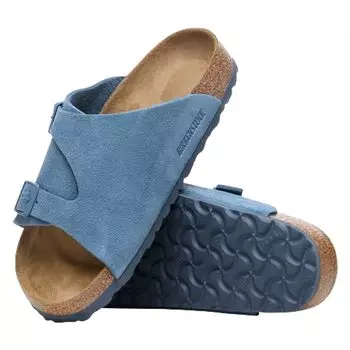 Сандалии Strap Zurich Suede Leather Blue Unisex 1026812 Regular [Birkenstock] Elemental_Blue EU42(27,0 см)