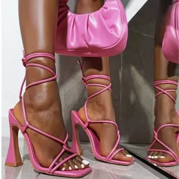 Сандалии такон альто с крестовыми походами для дамы де чести, сапатос де такон альто для фиесты, банкета, боды, верано, 2024 г. 36 чёрный