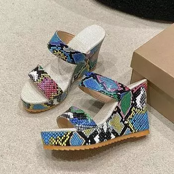 Сандалии-такон с дизайном для женщин, элегантные сандалии с платформой, де-лухо, комодос, а-ля мода, верано 34 синий