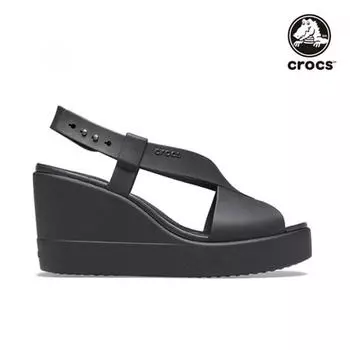 Сандалии-тапочки Crocs Tqj 206222 060 Crocs Brooklyn High Wedge W Blk Blk 250