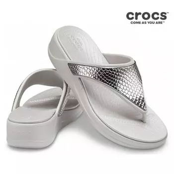 Сандалии-тапочки Crocs Tqj 206303 0go Crocs Monterey Mettlc Wdg Fp W Sil Ptm 220