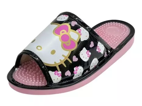 Сандалии-тапочки Hello Kitty Health [Sanrio] женские SA-4196L (Черный, М) чёрный