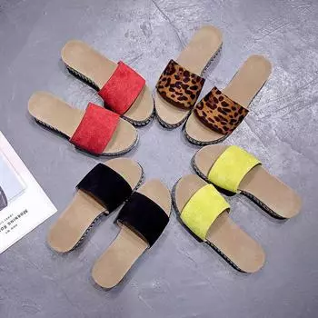 Сандалии, тапочки, женские, лето 2024, модные замшевые тапочки со стразами на плоской подошве, верхняя одежда с надписью 35