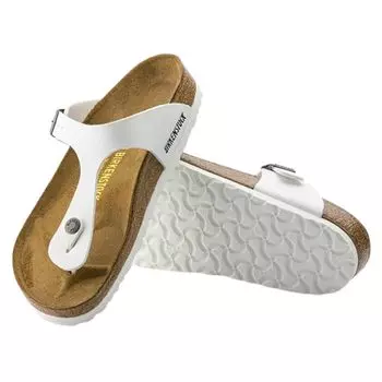 Сандалии Thong Gizeh White Unisex 745531 Regular White [Birkenstock] Birko-Flor EU38(24.5см) белый