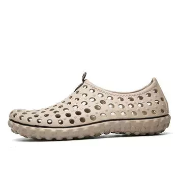 Сандалии Trend Bag Heel Hole Shoes Sports Casual Waterproof Beach Shoes Platform Non-Slip Men s Slippers 40 хаки