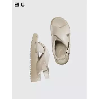 Сандалии Uniqlo Japan с перекрестными ремешками 09 BLACK/S