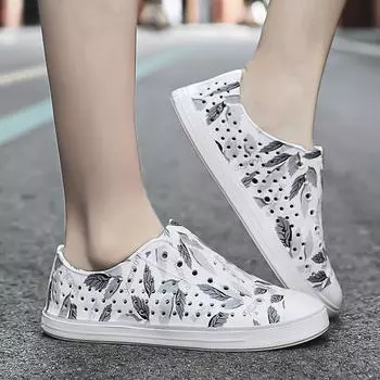 Сандалии унисекс, летние полые пляжные туфли, тапочки, легкие сандалии, повседневные водонепроницаемые классические сандалии 36