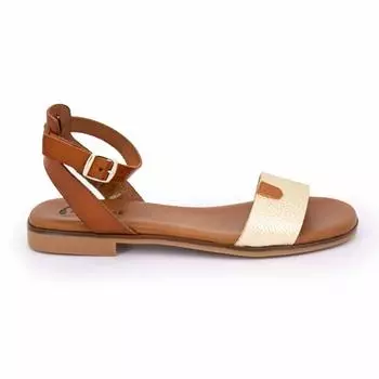 Сандалии Verona platino на плоской подошве 10488 t36/41 Женский BIOSTOCK