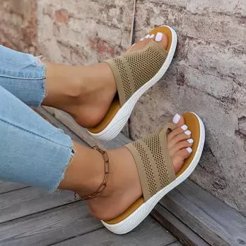 Сандалии женские 41 женские сандалии модные новые узоры набор носок дышащие и удобные босоножки на танкетке для женщин каблук повседневные 37