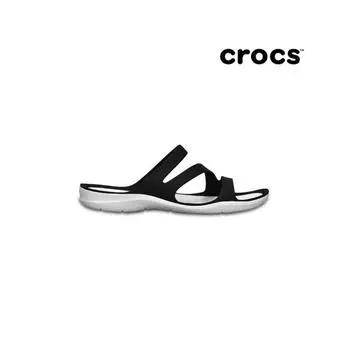 Сандалии женские Crocs Swiftwater черные белые 203998 066 W5 220