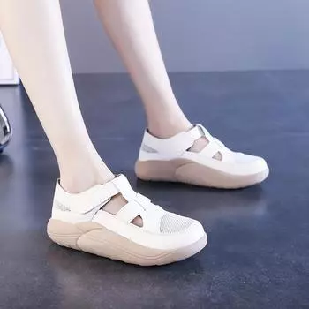 Сандалии женские летние новые домашние комнатные нескользящие мягкие подошвы классные тапочки милые модные легкие сандалии 35 хаки