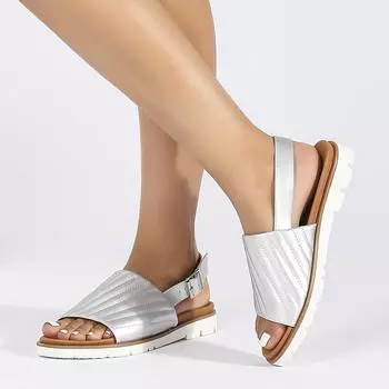Сандалии женские модные верхняя одежда толстые повседневные нескользящие сандалии 36 белый