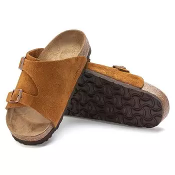 Сандалии Zurich с ремешком Замшевые унисекс Zurich 1023842 Обычная норка [Birkenstock] EU37(24,0 см)