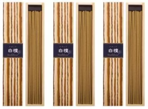 Сандаловое дерево Каюраги 40 штук с подставкой для благовоний [3 комплекта]