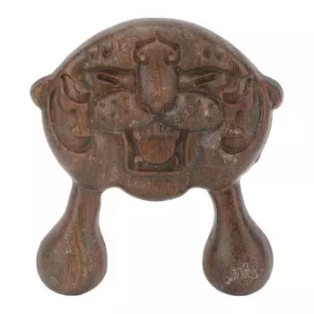 Сандаловое дерево Массажная расческа для лица Тигровая форма Нос Корректор Переносной Деревянный Массажер для Лица Тела