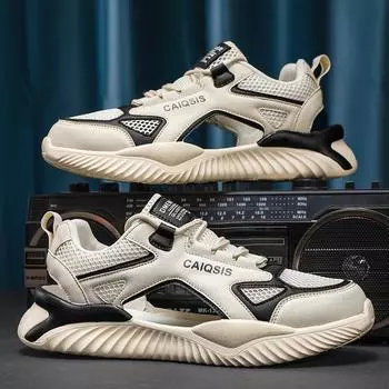 Сандалии 2024 года, лето, новые, на толстой подошве, нескользящие, износостойкие, папины туфли, тренд, универсальные, полые, повседневные туфли, модная обувь 39