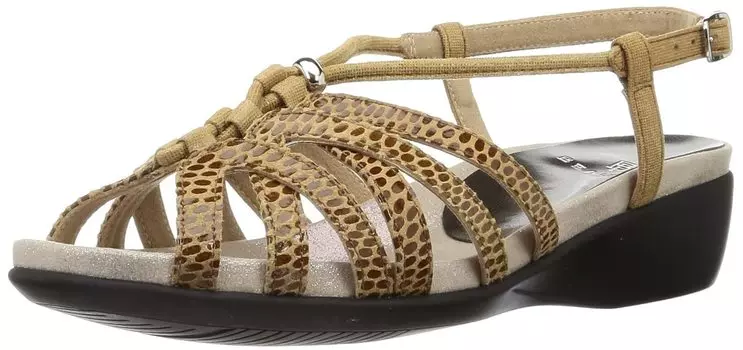 Sandals Back Band Sandals A38Y A38YAF Brown Pattern Large 3E [Viewfit] Women s