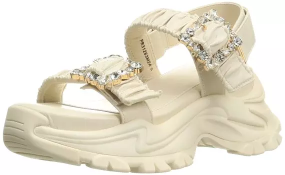 Sandals Bijou x Gathered Belt Sports Sandals PR31263 cm [Randa] Women s Off-white 22.5