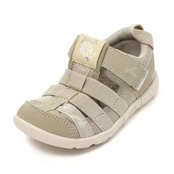 Sandals CALIN Flower WS Girls BEIGE cm 3E [If Me] 17.0 бежевый