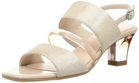 Sandals Clear Heel Back Strap Sandals 8217 GD cm [Unity] Women s 22.5