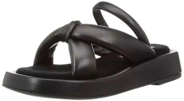Sandals Cushion Leather Sandals 182209093 Black cm [Coel] Women s 22.5 чёрный
