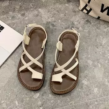 Sandals fairy fairy wearing beach shoes summer new student cool flat-soled women s shoes 35