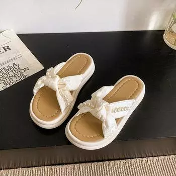 Sandals female JX summer wear fashion new beautiful with skirt platform beach sandals pregnant women one-word 35