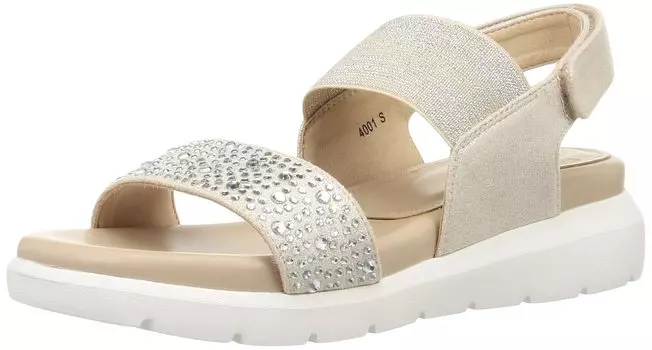Sandals Footbed Hot Fix Sandals 4001 PT cm E [Unleaf] Women s 23.0 cm~23.5