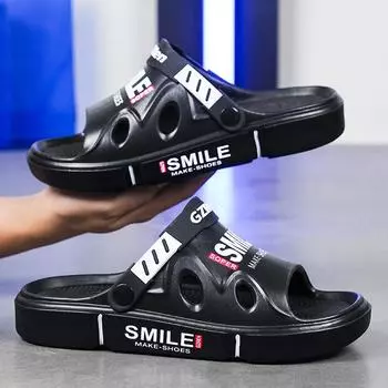 Sandals for boys and girls, one shoe and two for summer driving, one word cool slippers Douyin 2025slippers 36-37