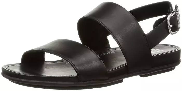 Sandals GRACIE LEATHER SANDALS All Black cm [Fit Flop] BACK-STRAP Women s 25.0